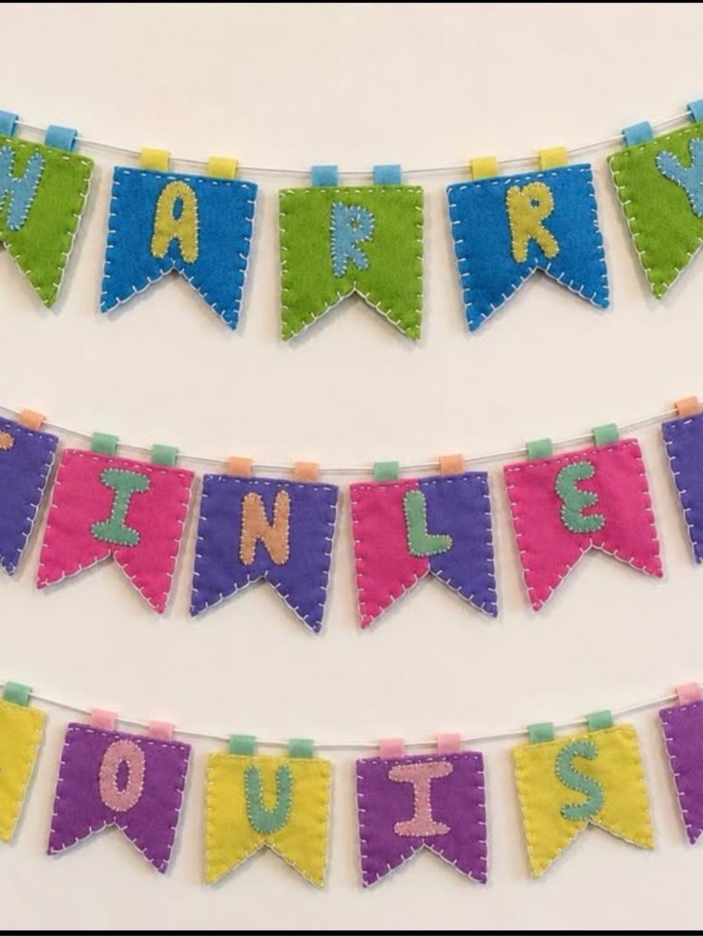 Handmade Personalized Felt Name Banner | Custom Nursery + Kids’ Room Decor 🌈